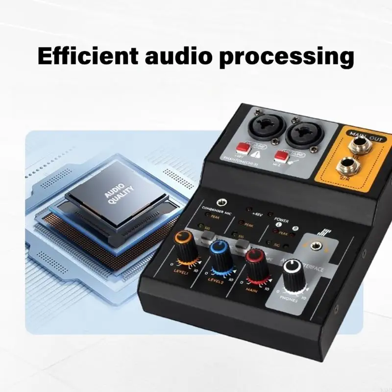 USB Power Recording Mixer 32bit Studio Calidad sonido Control doble entrada y3nd - imagen 5