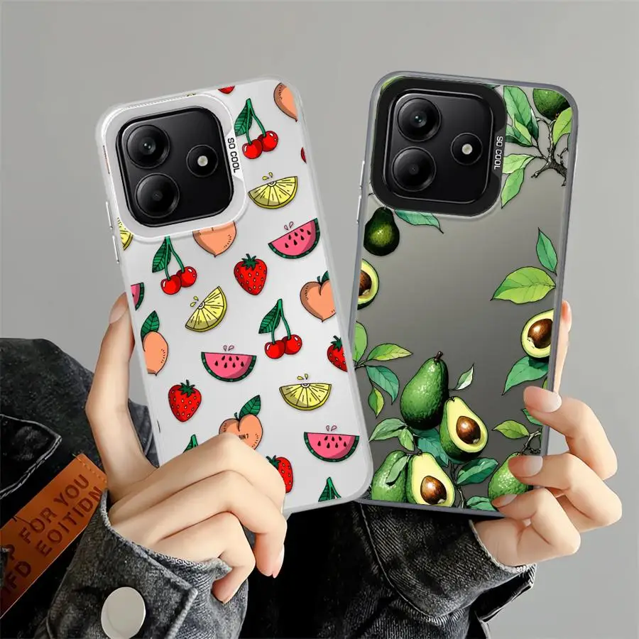 Funda para Xiaomi Redmi Note 9s 10Lite 12s 13 12 11 11s 10s 14 Pro Plus funda trasera para teléfono fruta aguacate