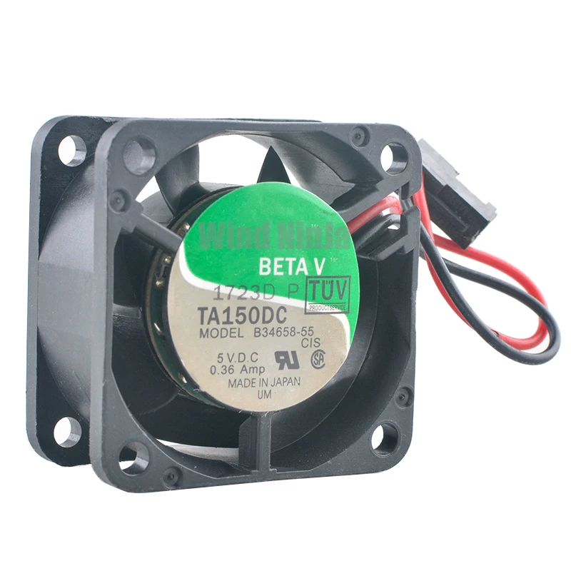 Ventilador TA150DC B34658-55 de 4cm X 40mm 40x40x20mm DC5V 0.36A ventilador de refrigeración de alta velocidad con doble rodamiento de bolas para fuente de alimentación - imagen 2