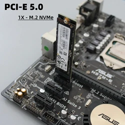 ADT-Link Adaptador PCIe 5.0 a M.2 NVMe SSD Expansión Almacenamiento