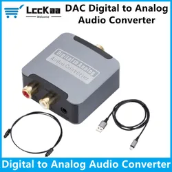 Convertidor Audio Digital Analógico SPDIF Coaxial RCA L/R Óptico
