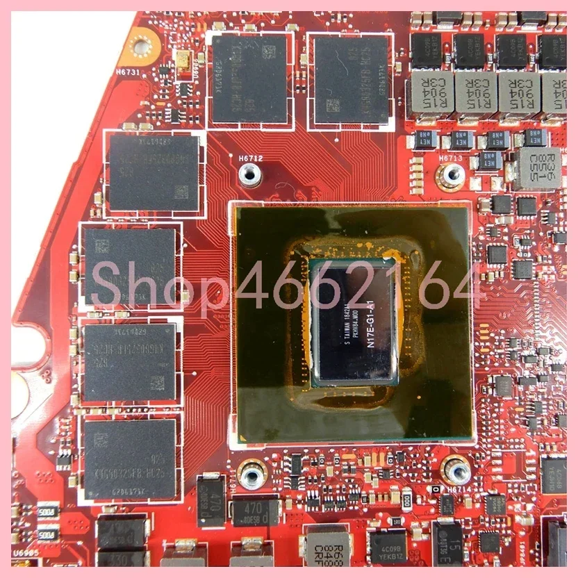 Placa base GX531GM con i7-8750H CPU 8GB-RAM GTX1060-V6G GPU para placa base de ordenador portátil ASUS ROG GX531GM GX531G GX531GW GX531GS - imagen 4