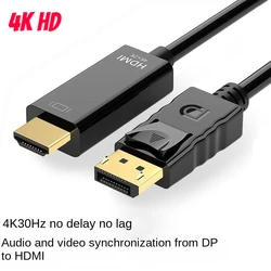 Cable DisplayPort a HDMI Audio Vídeo para PC TV Proyector