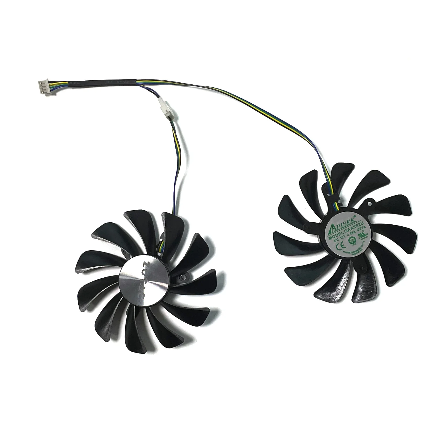 2 uds 95mm GAA8S2U DC 12V 0.45A 4pin GTX1080 GPU enfriador para Zotac Gtx 1070 1080 Ti Gtx 1070Ti 1080Ti Ampere ventilador de tarjeta gráfica - imagen 4
