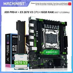 Kit Placa X99 Machinist + Xeon E5 2670 v3 + DDR4 16GB ECC