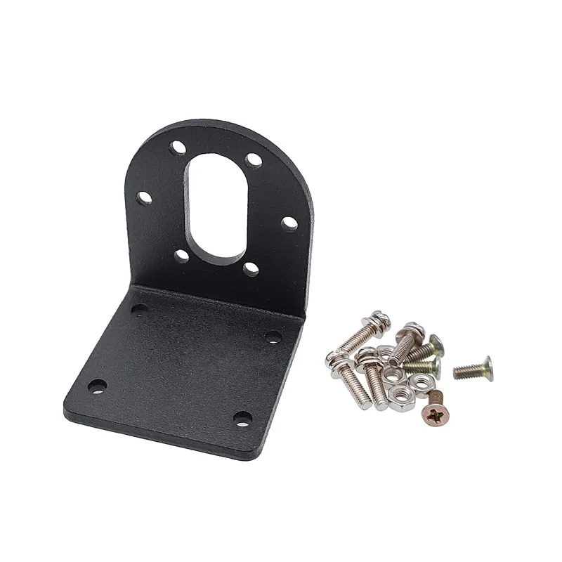 Motor eléctrico alto torque con caja de engranajes y soporte aluminio - imagen 4