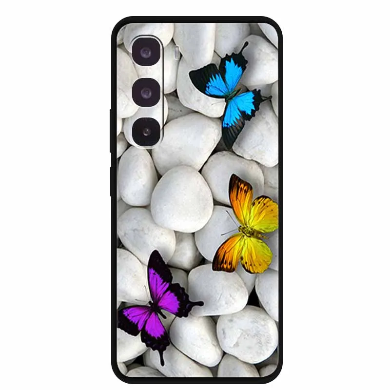 Para Infinix Hot 60 Pro Plus funda a prueba de golpes de silicona suave funda negra para teléfono Infinix Hot60 Pro Plus carcasas protectoras de animales - imagen 5