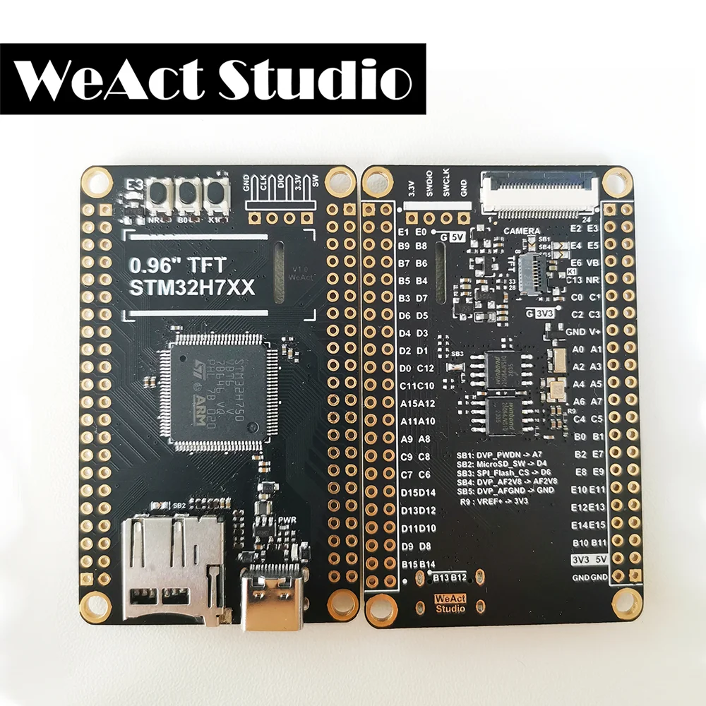WeAct-Placa de desarrollo de aprendizaje STM32H750VBT6 STM32H750, Compatible - imagen 2