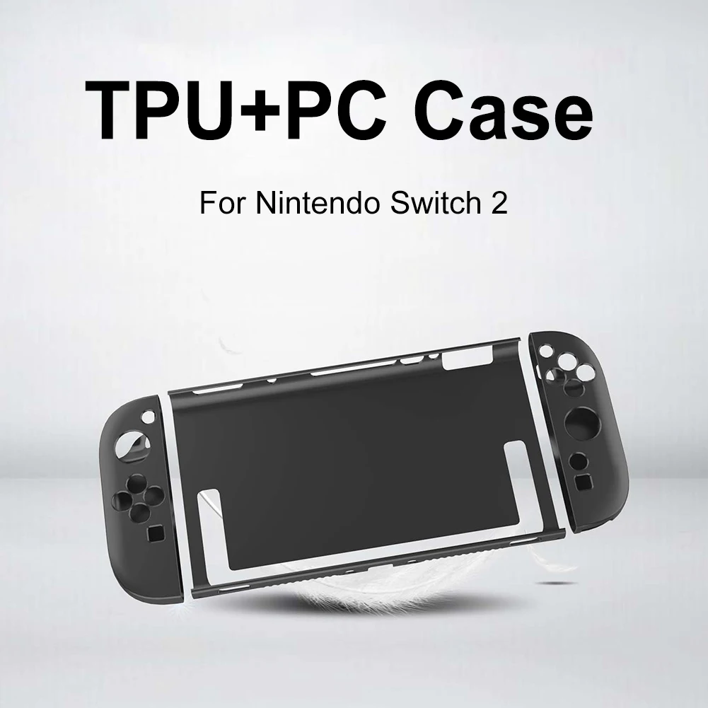 Funda desmontable de TPU + PC para Switch 2, cubierta de protección completa, anticaída, a prueba de golpes para consola de juegos portátil Switch 2