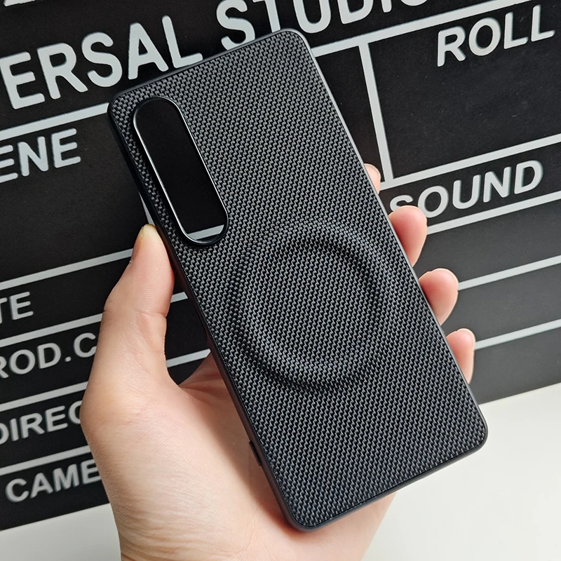 Funda para Sony Xperia 1 vii Nylon Kona cuero Hardware magnético cubierta de protección de llave para Sony Xperia 1 VII parachoques a prueba de golpes - imagen 5