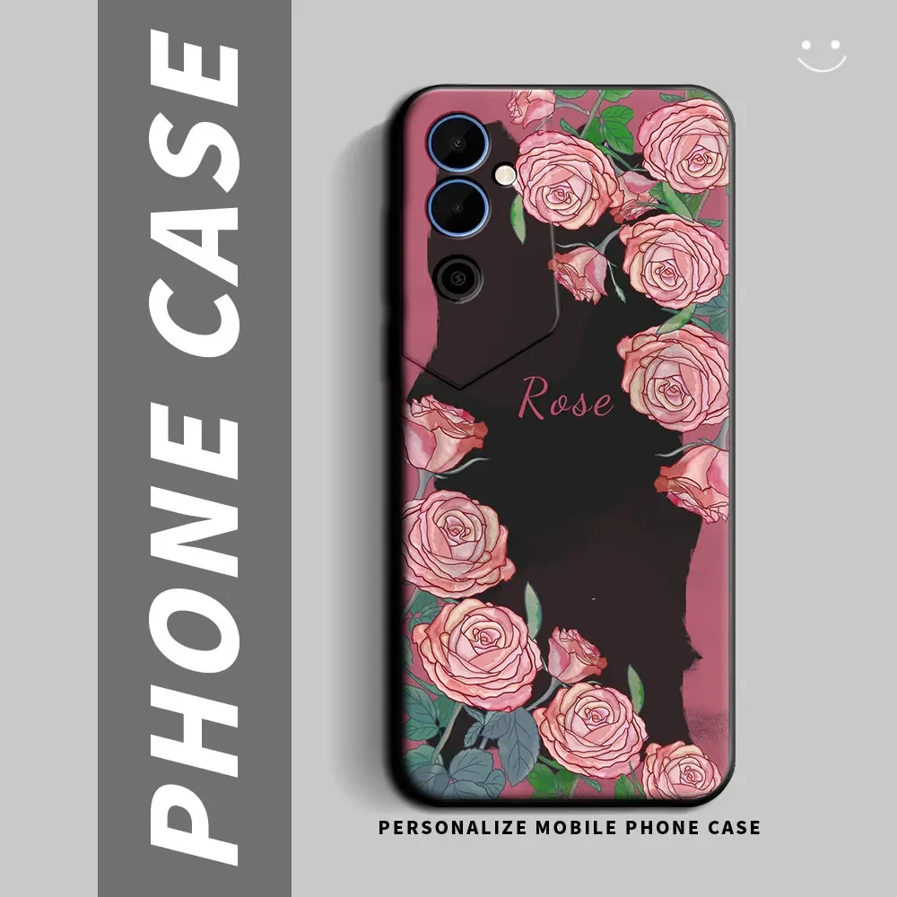 Funda de silicona a prueba de golpes para Tecno Pova Neo 2 y 3, carcasa suave con dibujos de Panda y flores para parejas - imagen 4