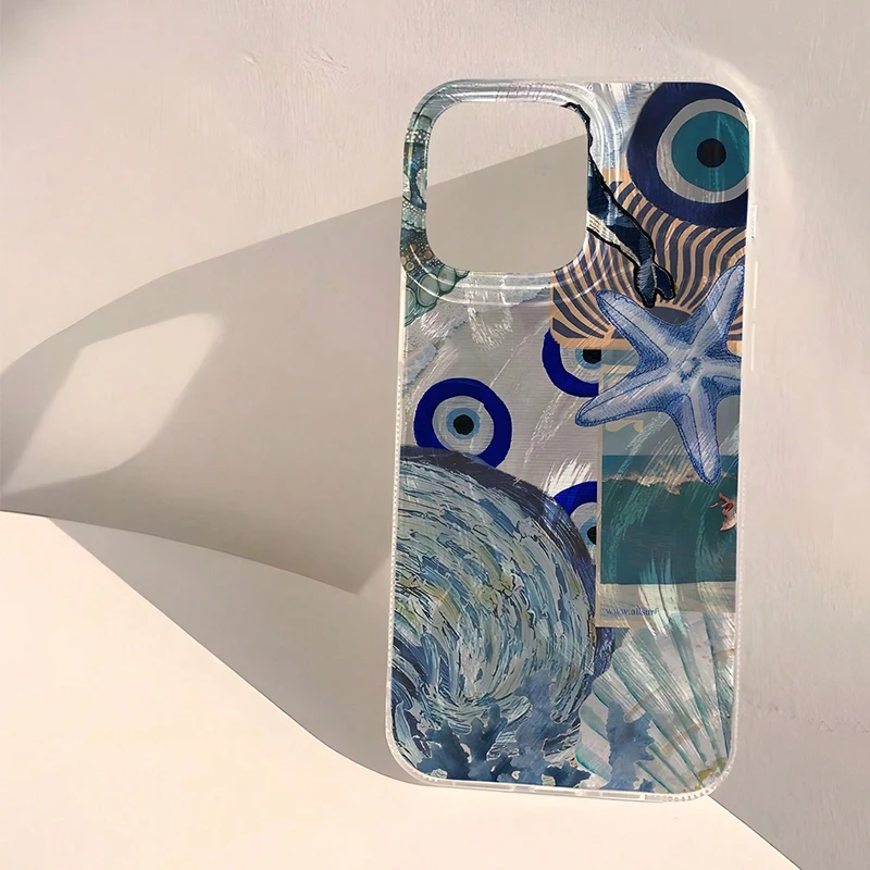 Funda de teléfono con diseño de playa ondulada y paisaje costero para Huawei Honor 200 X6a X8b X9a X7b X8a X9 X8 X7 Plus 4G 5G, funda con textura de plumas - imagen 4