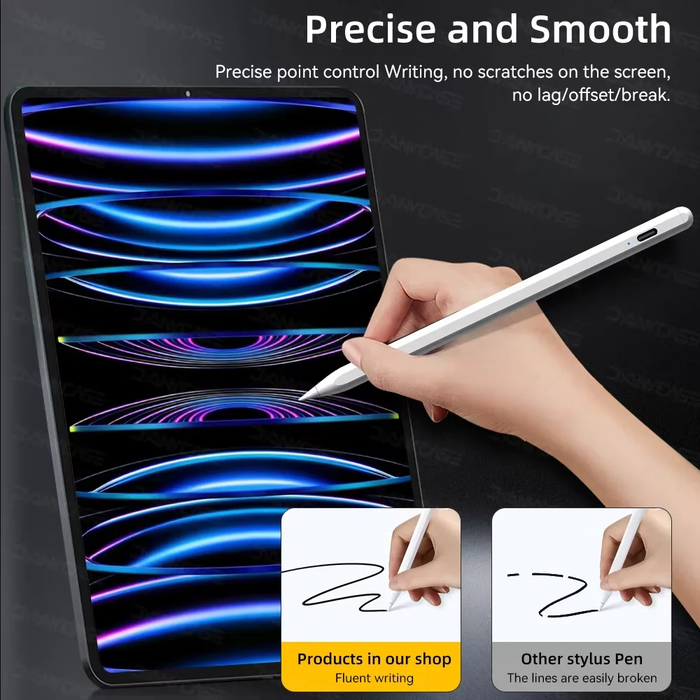 Para Apple Pencil Power para iPad Pencil 1 lápiz óptico Bluetooth rechazo de palma apto para iPad Pen 2022 2021 2020 2019 2018 lápiz óptico - imagen 4