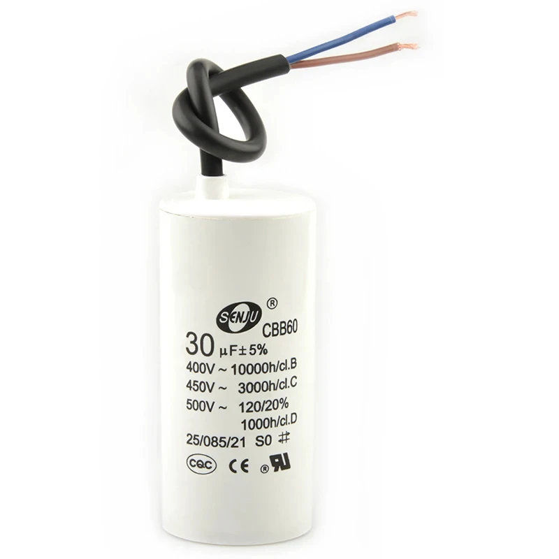 1 condensadores de funcionamiento de motor CBB60 450V AC condensador de arranque 3/4/5/6/8/10/12/14/15/16/18/20/25/30/40/45/70/80UF para lavadora - imagen 4