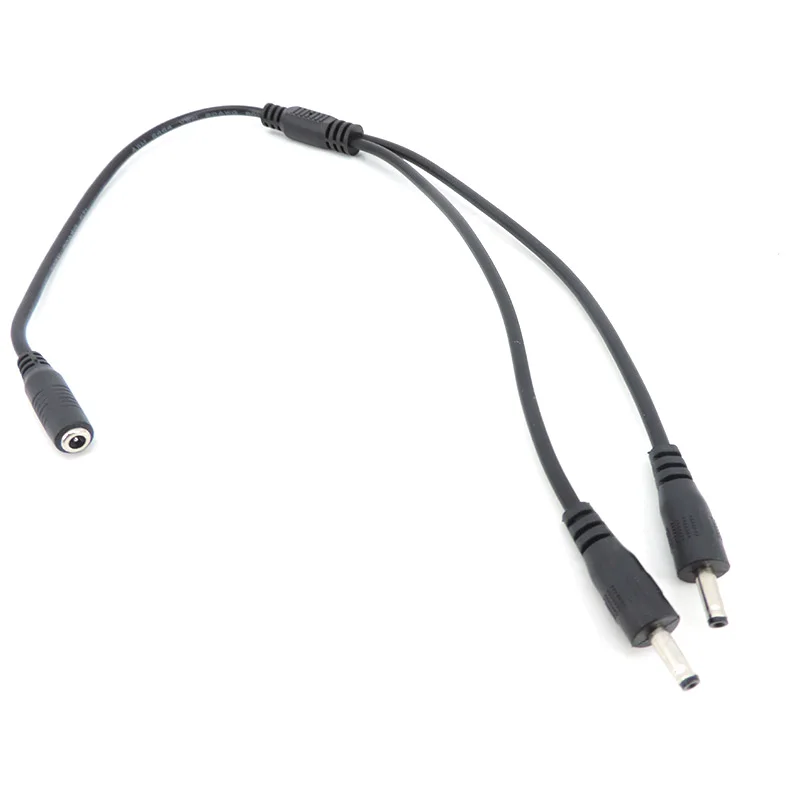 Conector de alimentación de 3,5x1,35mm, Cable divisor macho a 2 vías hembra, Conector de extensión, Cable de carga para enrutador de cámara CCTV - imagen 4