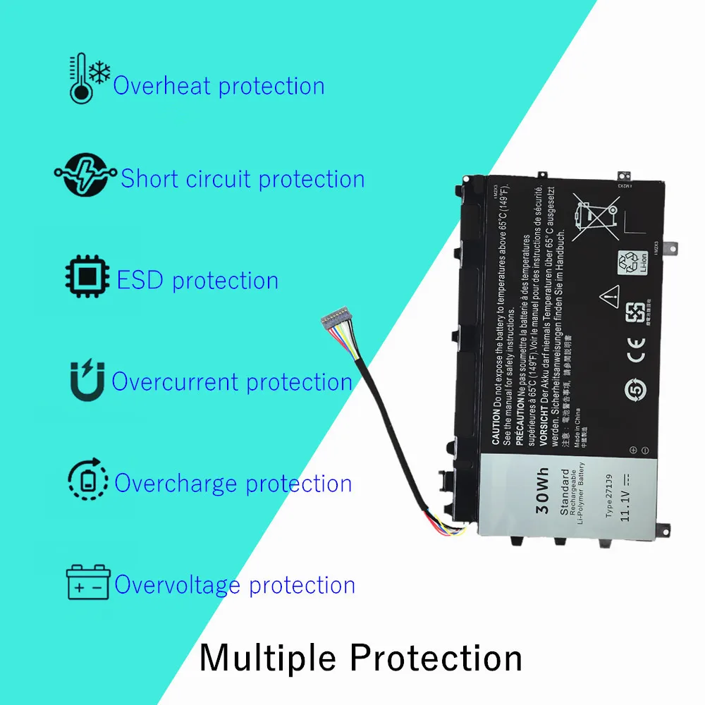 271J9 Batería para portátil Dell Latitude 13 7350 Series 11.1V 30Wh - imagen 5