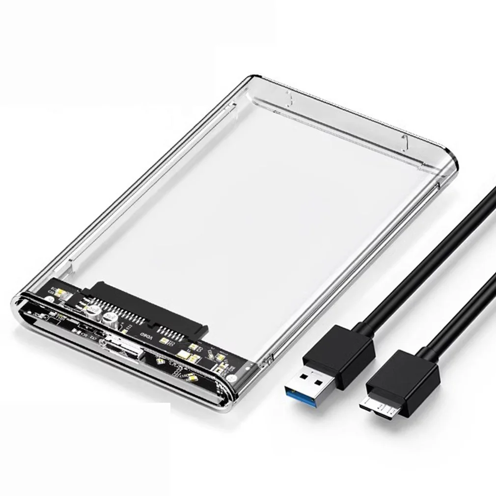 Caja HDD caliente USB3.0 2,0 caja de disco duro externo 2,5 ''caja para caja de disco caja de disco duro externo transparente al por mayor - imagen 3