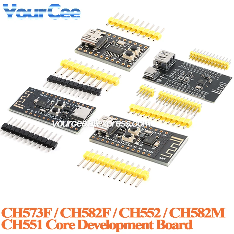 5 uds/1 ud CH552 Placa de desarrollo central CH551 CH582F CH573F CH582M 51 tablero de aprendizaje de sistema mínimo MCS51 E8051 24MHz CH552T