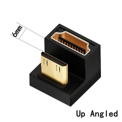 Mini Adaptador HDMI U 360° Macho-Hembra 4K 60Hz