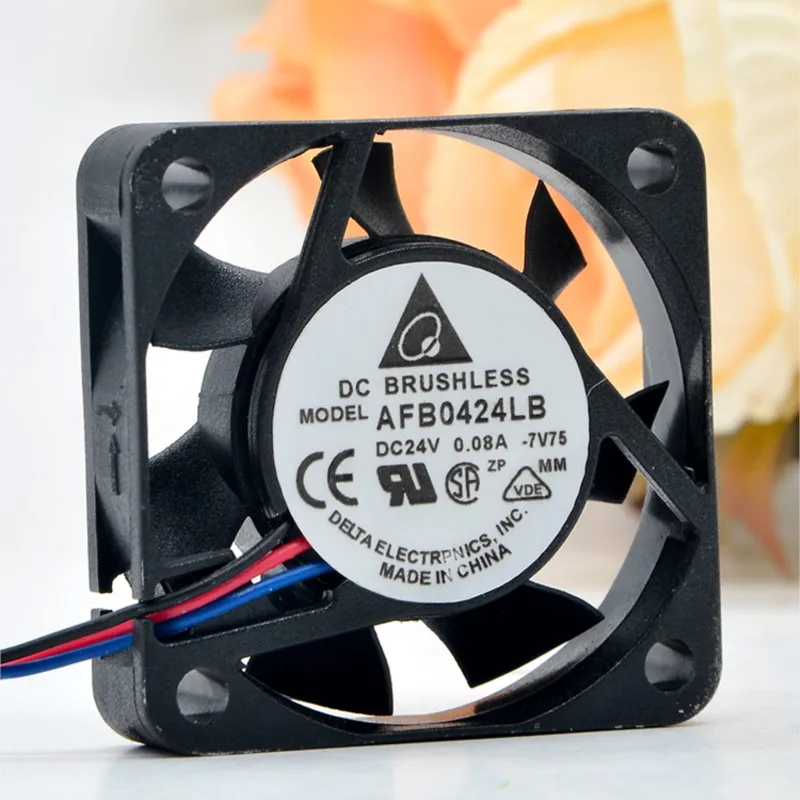 para Delta AFB0424LB 40 mm 24 V 0.08A 4015 Ventilador de enfriamiento con rodamiento de bolas para inversor, GPU, fuente de alimentación y aplicaciones industriales - imagen 3