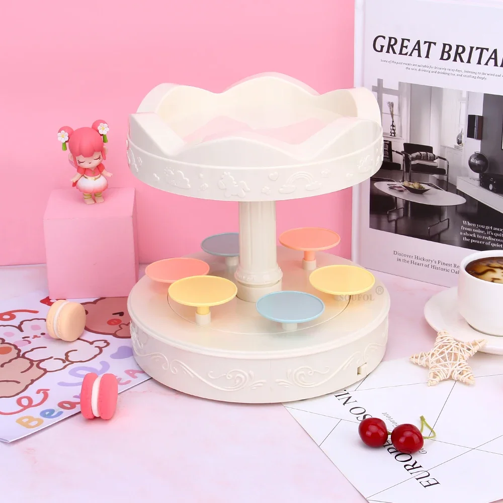 Máquina de Sushi giratoria automática de 360 grados, transportador de Sushi, postre, Cupcakes, soporte de exhibición giratorio, suministro para fiesta de cumpleaños y boda - imagen 3