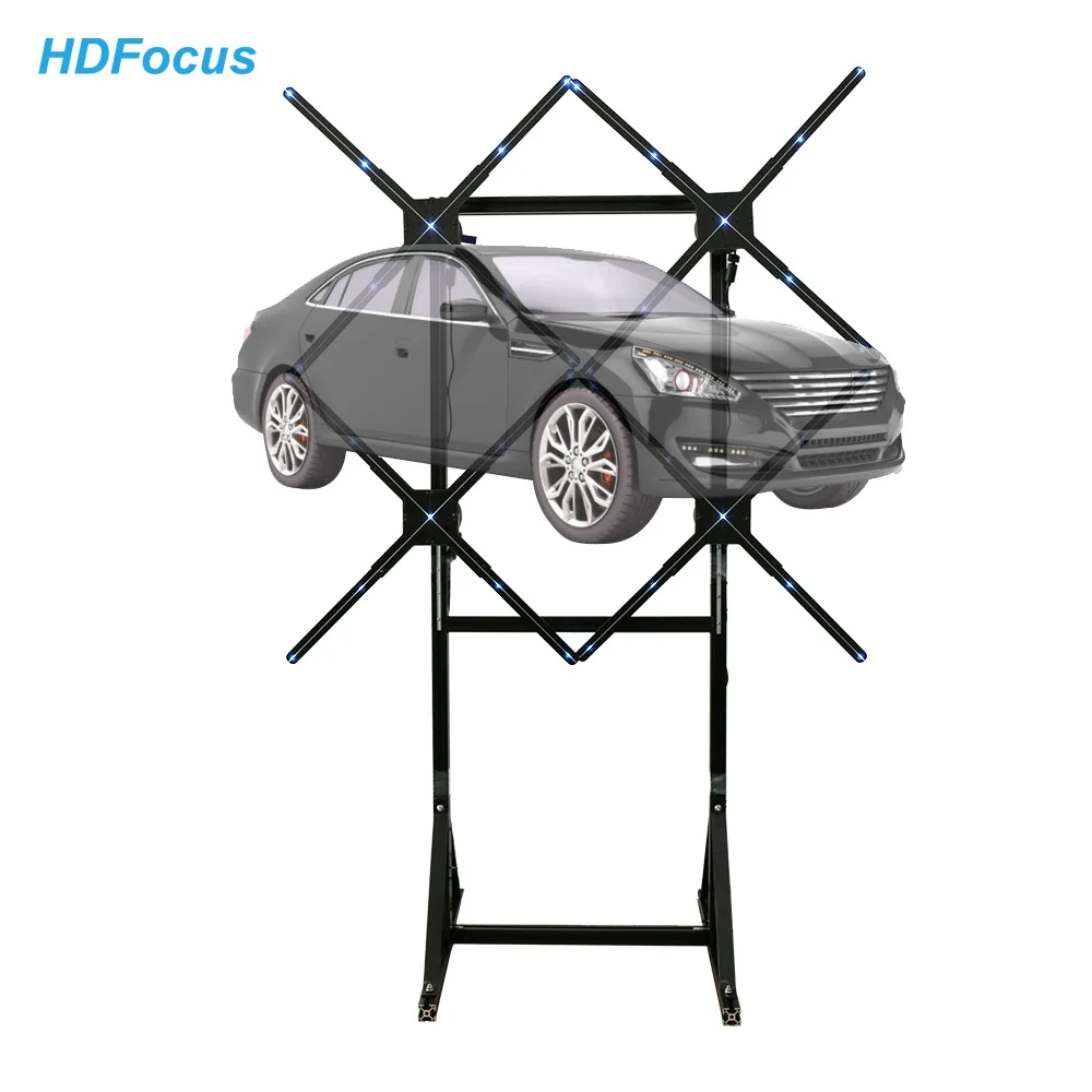 Ventilador de holograma 3D de empalme 2*3, proyector de holograma para eventos de vídeo, ventilador 3D, Control de nube holográfica, equipo de holograma Wifi - imagen 2