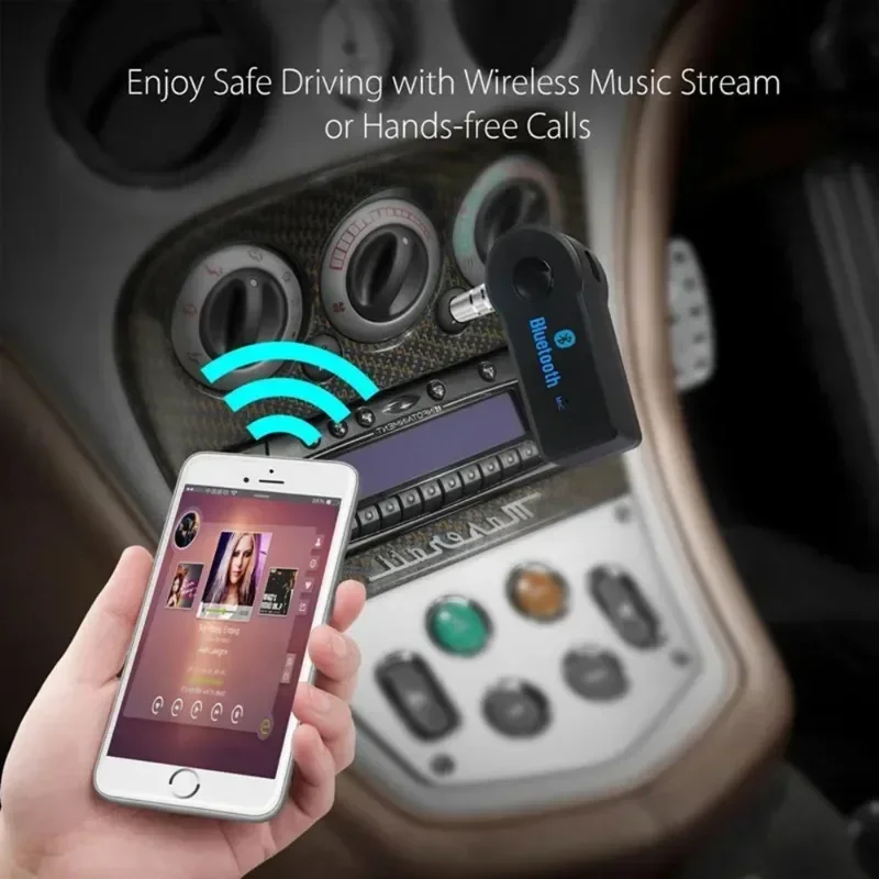 VIKEFON receptor de Audio Bluetooth estéreo 3,5mm Jack AUX adaptador Bluetooth MP3 transmisor de coche altavoz inalámbrico adaptador de auriculares - imagen 4