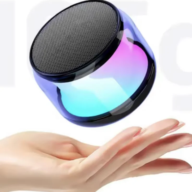Nuevo Altavoz Bluetooth multifuncional, altavoz pequeño para coche de ciencia ficción de color brillante de alta vida