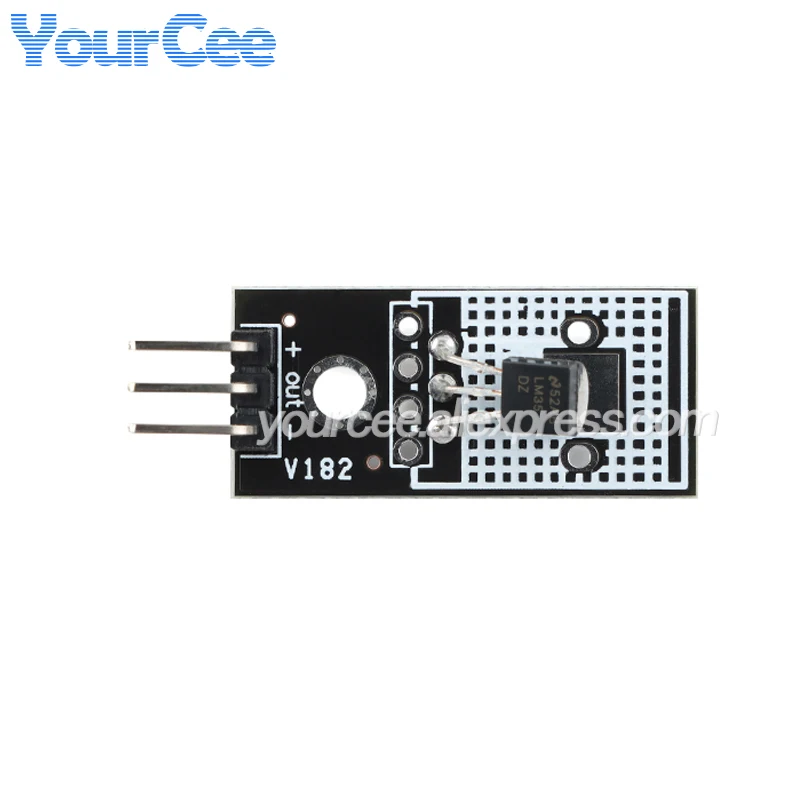 Módulo Sensor de temperatura analógico de alta presión LM35DZ, salida de señal analógica lineal DC4 ~ 30V LM35DZ/NOPB LM35DZ LM35, 10 Uds./1 ud. - imagen 3