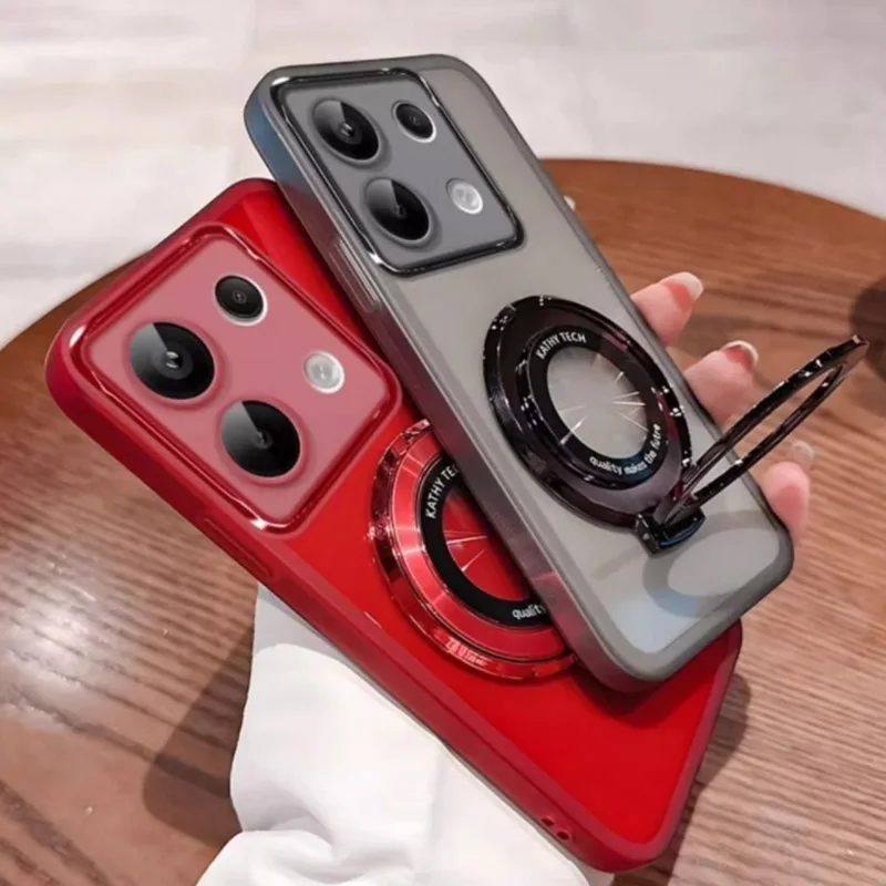 Note 40 Magsafe soporte magnético Funda de silicona para Funda Infinix Note 40 Note40 Pro Plus 4G 5G Funda transparente transparente - imagen 5