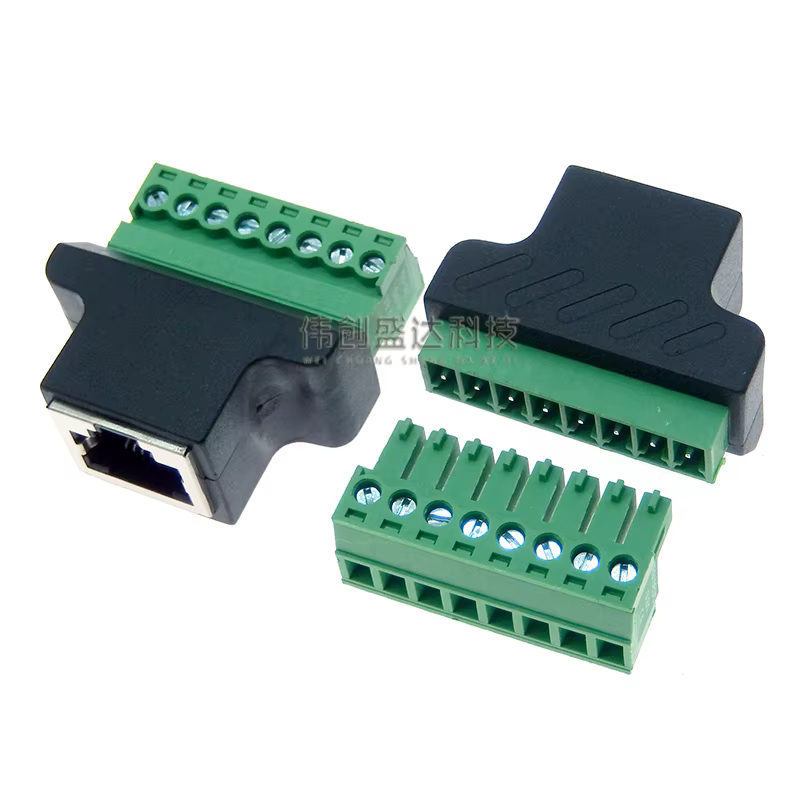 Terminal Borna RJ45 con Tornillo para Cámaras CCTV