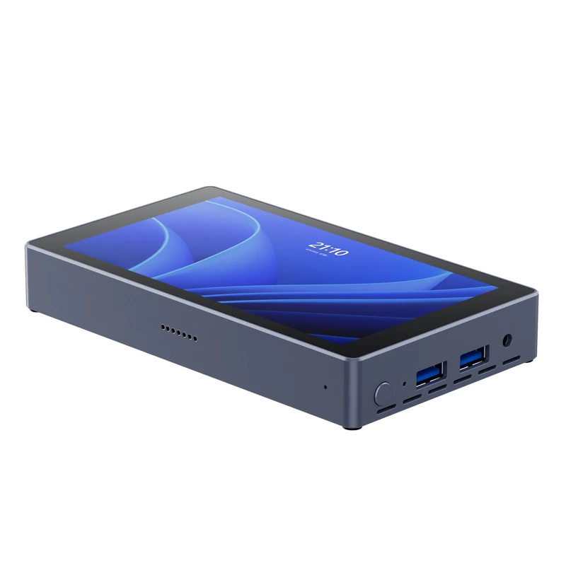 PiPO-Mini PC portátil de 5,5 pulgadas, pantalla IPS de 1280x700, Intel N5095 8G DDR4 128G SSD, ordenador inteligente de bolsillo HD tipo C Windwos11, caja de TV