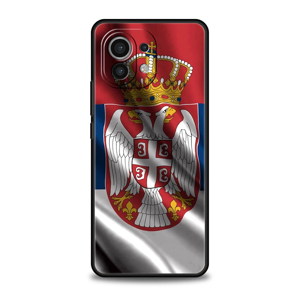 Funda de teléfono para Xiaomi 15 14 13 12 Lite 14T 13T 12T Pro Poco X7 X6 X5 X4 X3 NFC F7 Ultra F6 Pro, funda suave con insignia de bandera de Serbia - imagen 5