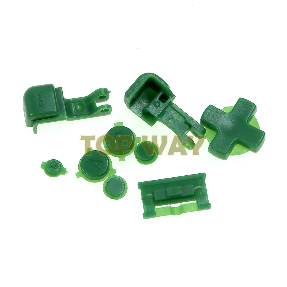 2 juegos para GameBoy Advance SP GBA SP juego de botones completos de plástico para GBA SP A B Select Start Power ON/OFF L R Kit de botones D Pad - imagen 5