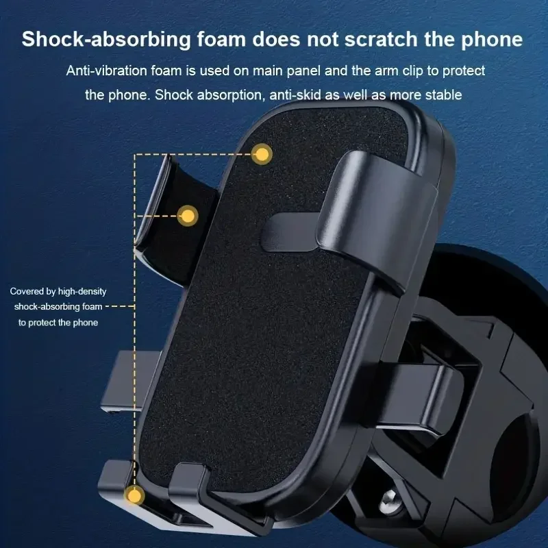 Soporte para teléfono para motocicleta y bicicleta 360 ° Soporte de montaje de teléfono de bicicleta ajustable giratorio para accesorios de bicicleta de montaña de ciclismo al aire libre - imagen 4