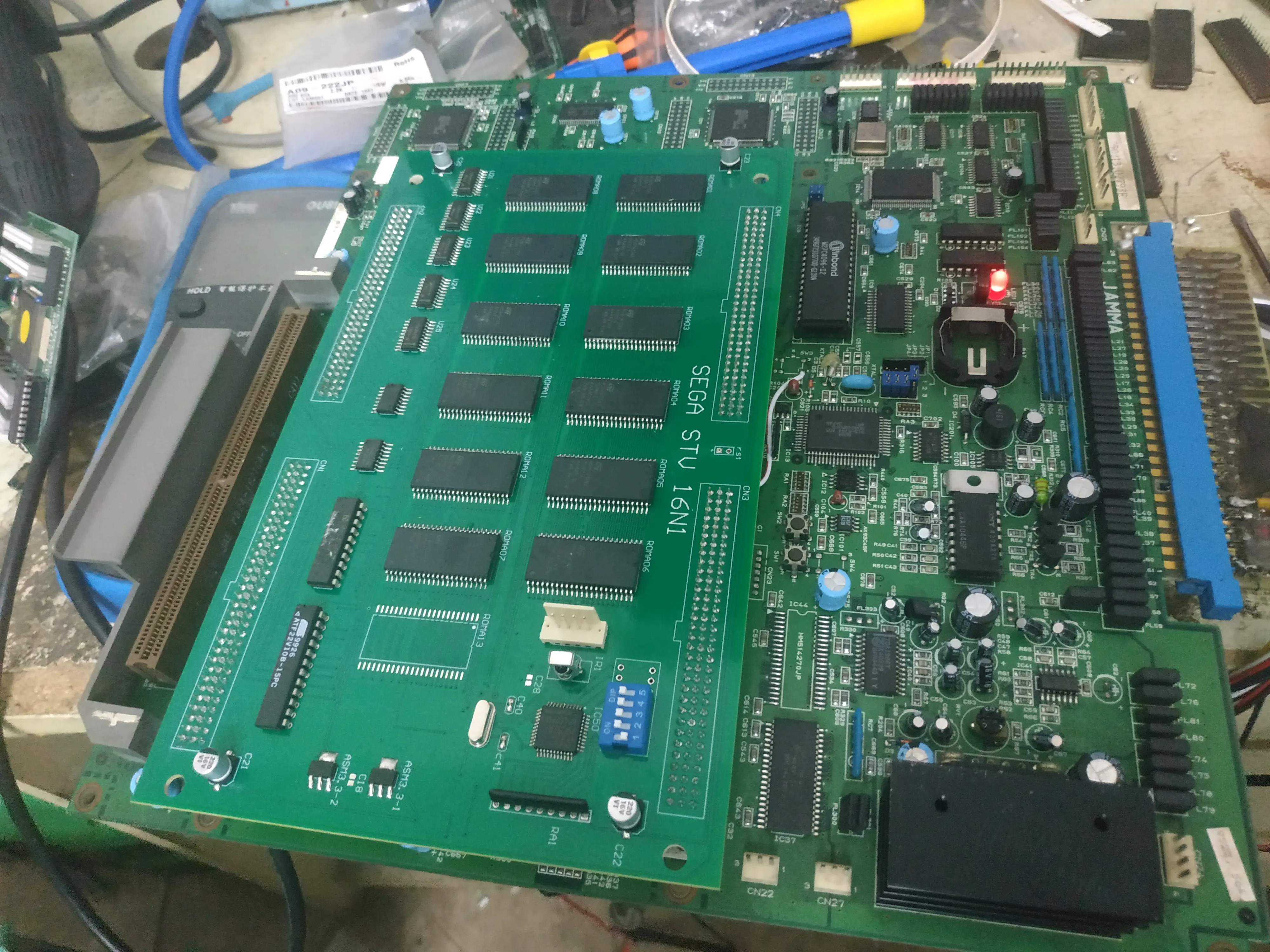 Placa base de juegos SE GA STV Muliti, 16/17 en 1 Rom, Arcade Pcb - imagen 2