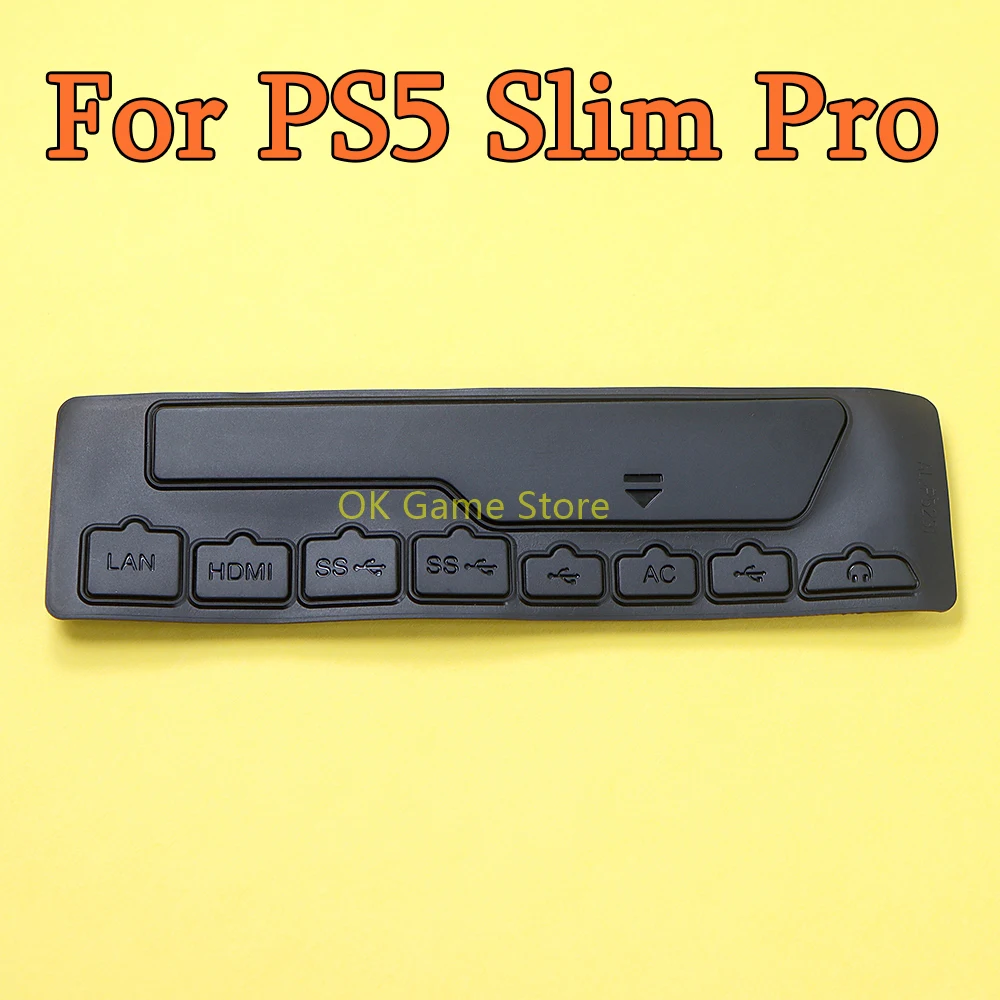 1 Juego de tapón antipolvo de goma 9 en 1 para Playstation5 PS5 Slim Pro DVD Drive Edition consola USB HDMI tapón antipolvo de silicona pieza de reparación - imagen 2