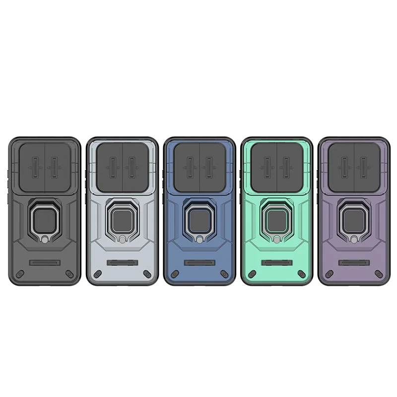 Para Redmi Note 15 Pro 5G funda deslizante para ventanas Redmi Note 15 Pro Fundas Coque soporte de anillo de batalla funda de teléfono Redmi Note 15 Pro - imagen 3