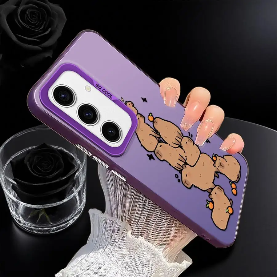 Funda bonita de dibujos animados de capibara para Samsung Galaxy A26 A53 A24 A73 A36 A25 A33 A34 A23 A32 A22 A52 - imagen 4