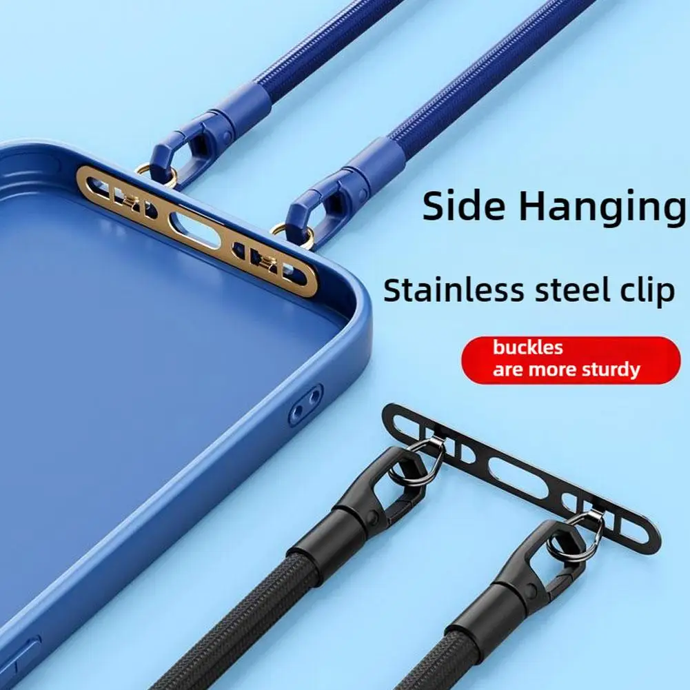 Cordón ultrafino para teléfono móvil, lengüeta de sujeción de Metal para teléfono, reemplazo de correa con orificio para teléfono, hebilla, cordón de parche para teléfono, doble celda A3g3 - imagen 5