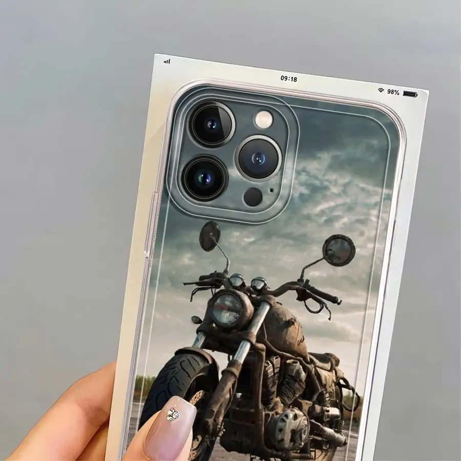 Guapo arte de motocicleta funda suave para Apple iPhone 7 8 SE 16e 13 12 11 Pro Max XR 15 14 16 Plus XS - imagen 5