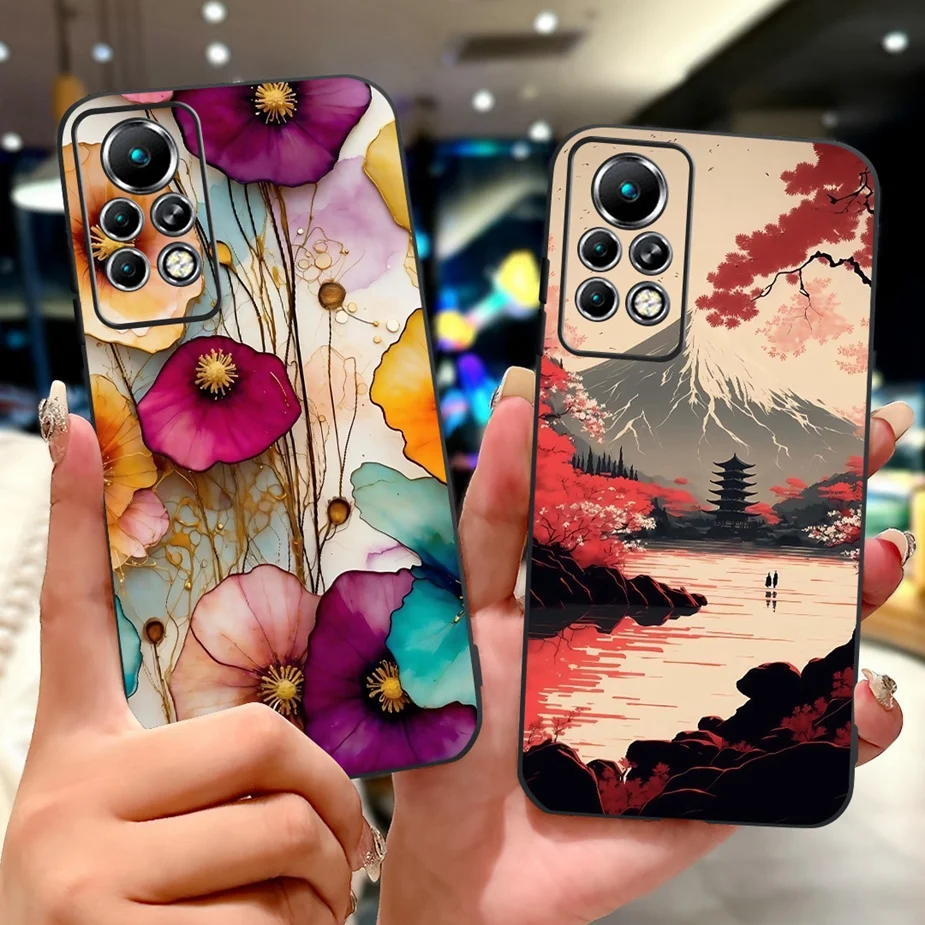 Para Infinix Note 11 Pro funda X697 Cool Dragon funda pintada suave TPU funda de teléfono para Infinix Note 11S Note11 Pro funda trasera Coque - imagen 3