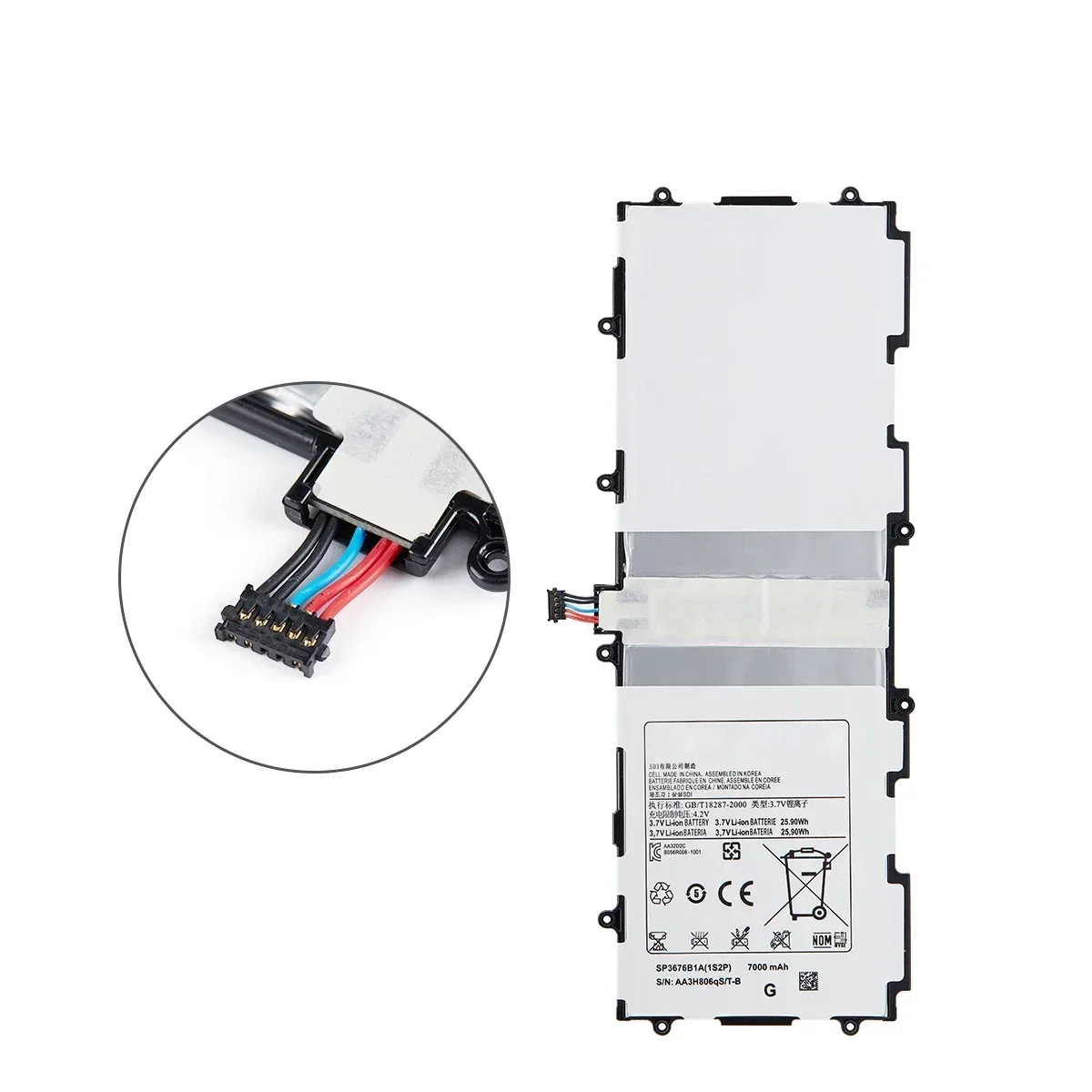 Nueva batería SP3676B1A de 7000mAh para Samsung Galaxy Note 10,1 GT-N8000 N8005 N8010 N8013 N8020 P7500 P7510 P5100 P5113 + herramientas - imagen 3
