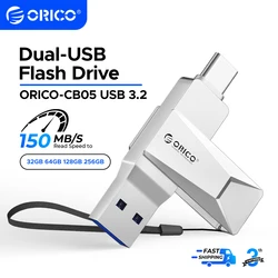 ORICO Pendrive USB-C USB-A 3.2 Alta Velocidad Dual