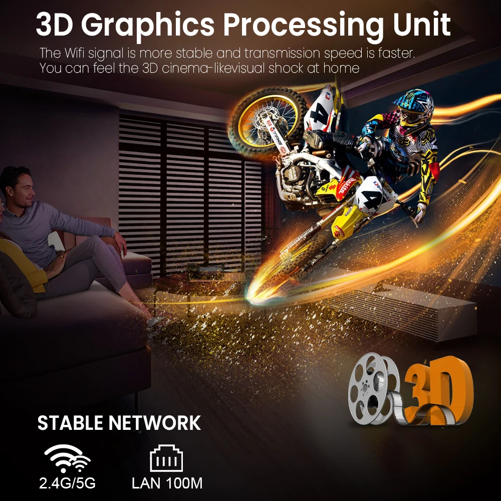 Transpeed Amlogic S905Y4 ATV Android11 TV Stick con aplicaciones de TV Wifi Dual QuadCore 4K 3D BT5.0 con asistente de voz reproductor DDR4 de 2GB - imagen 3