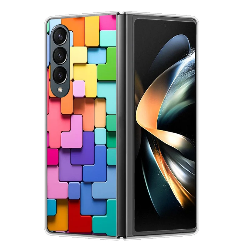 Para Samsung Z Fold 5 funda bonita de moda dura transparente para teléfono Samsung Galaxy Z Fold5 5G ZFold 4 6 5G carcasa protectora ZFold6 - imagen 2