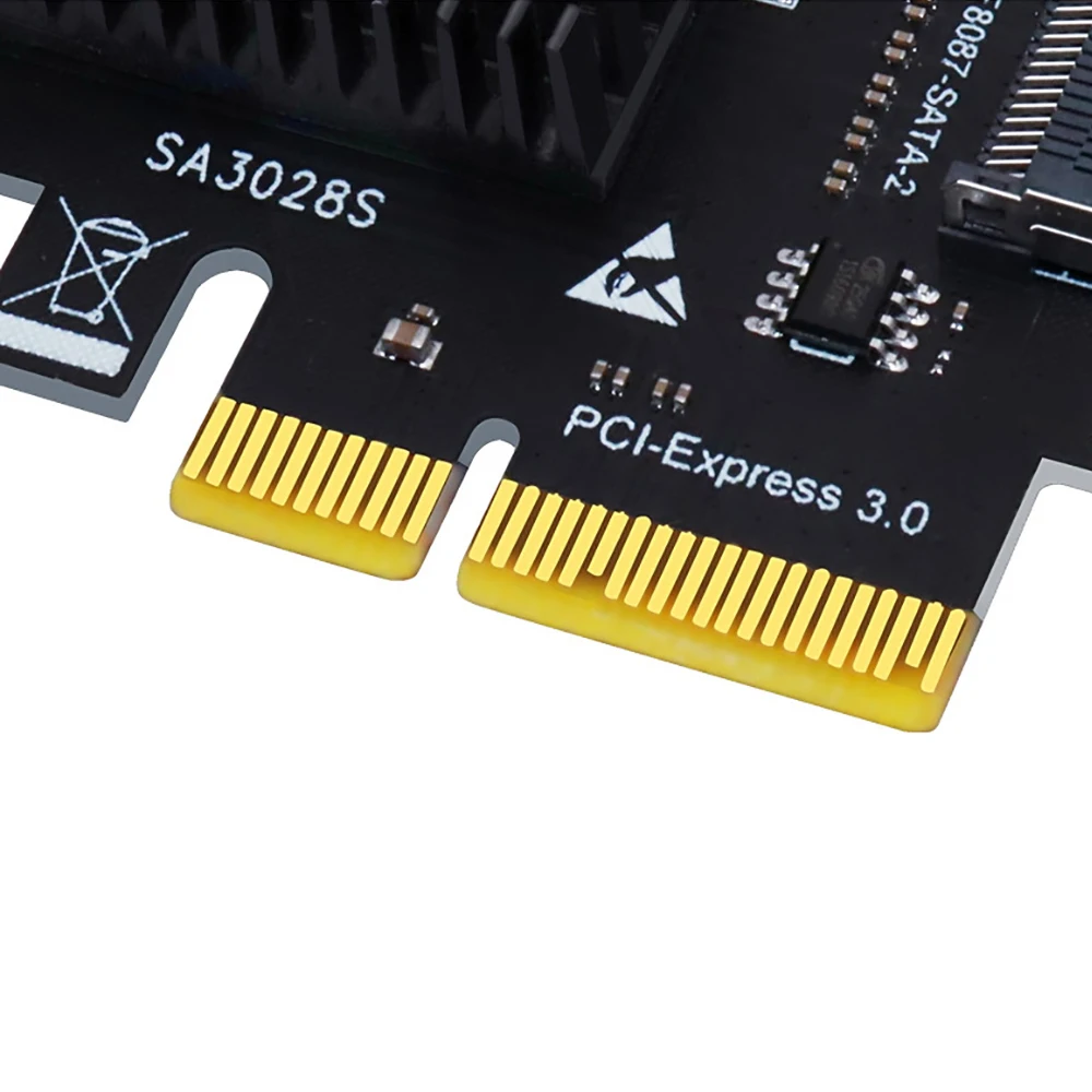 Tarjeta de expansión SATA PCIE a SFF8087 Mini SAS 8 puertos SATA 3,0 a controlador PCIe3.0 a SFF-8087 adaptador de Chip ASM1166 - imagen 5