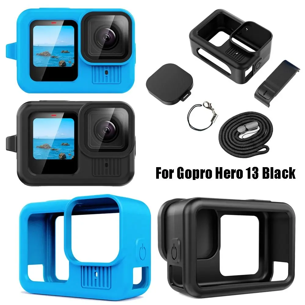 Cubierta lateral de batería abatible para GoPro Hero 13, tapa de puerta de batería extraíble negra, puerto de caja de carga para Go Pro 13, accesorios