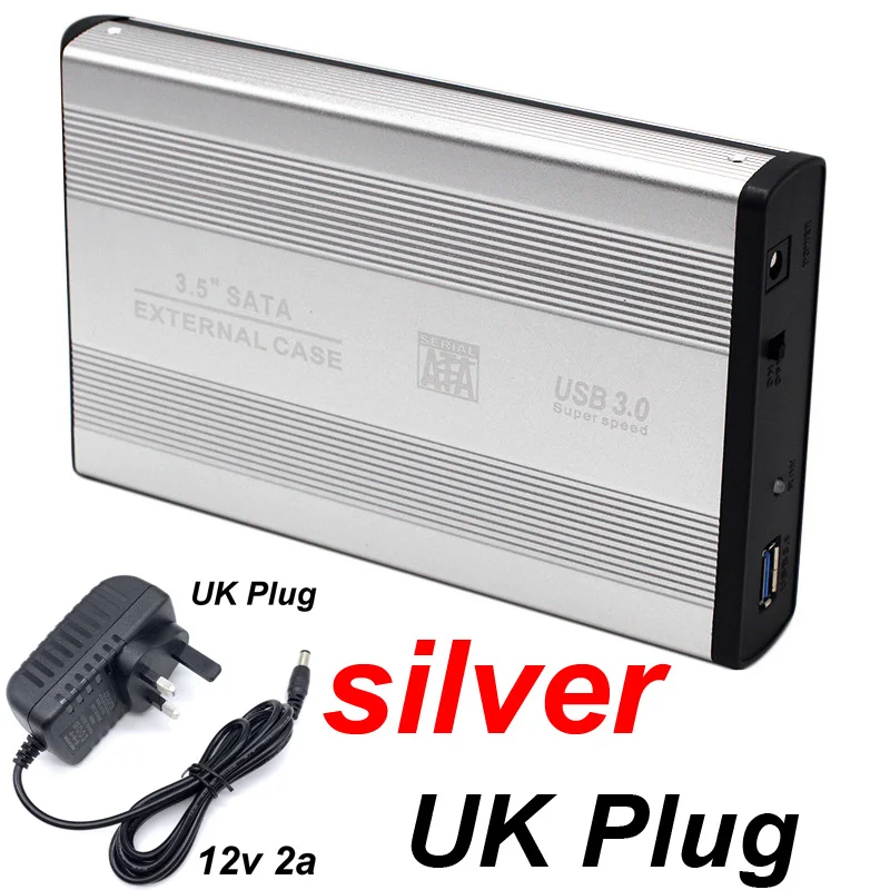 silver UK Plug