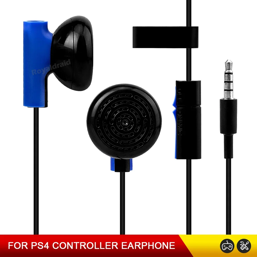 1 Uds. Auriculares de juego con micrófono Mono Chat auriculares para controlador de PS4 auriculares para juegos negro azul - imagen 5